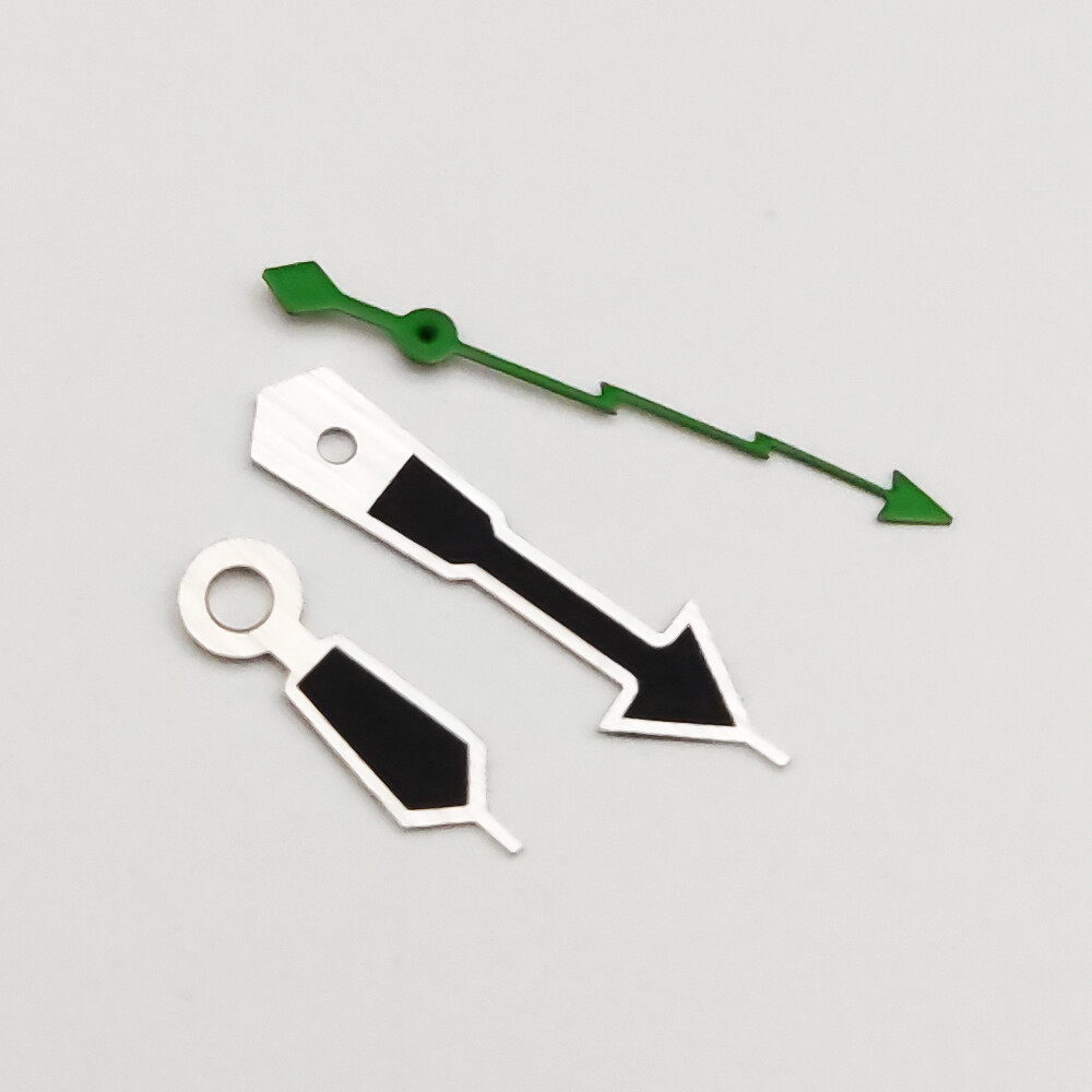 8.5*12.5*13MM Silver Trim Black Watch Hands For NH35A/NH36A/4R36 Movement