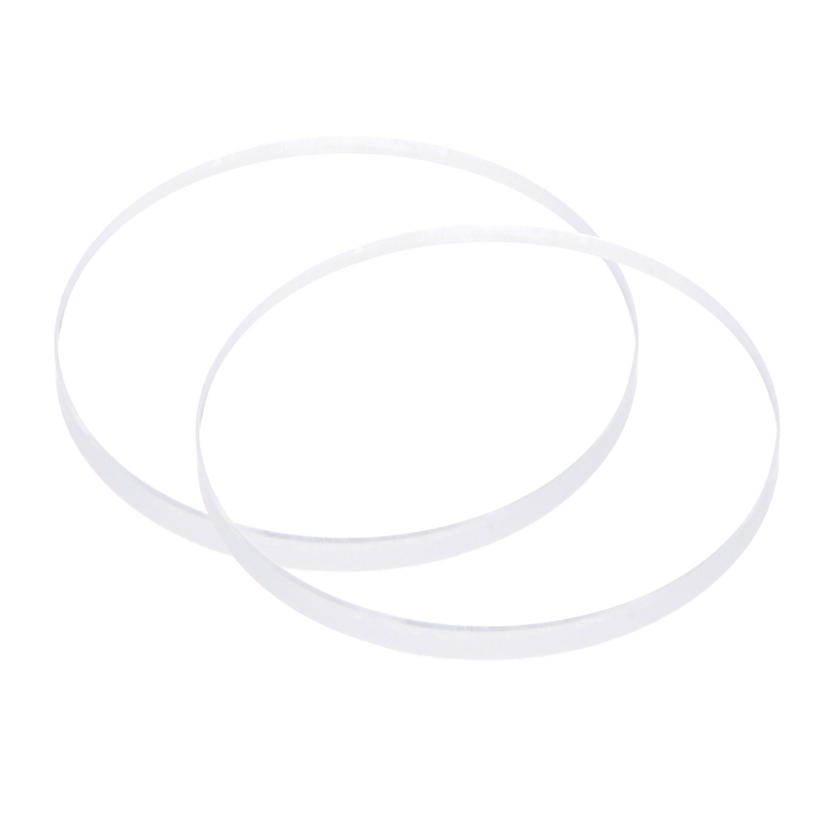 2pcs 37mmx3mm High Transmittance Watch Crystal Lens Glass Round Flat Mineral