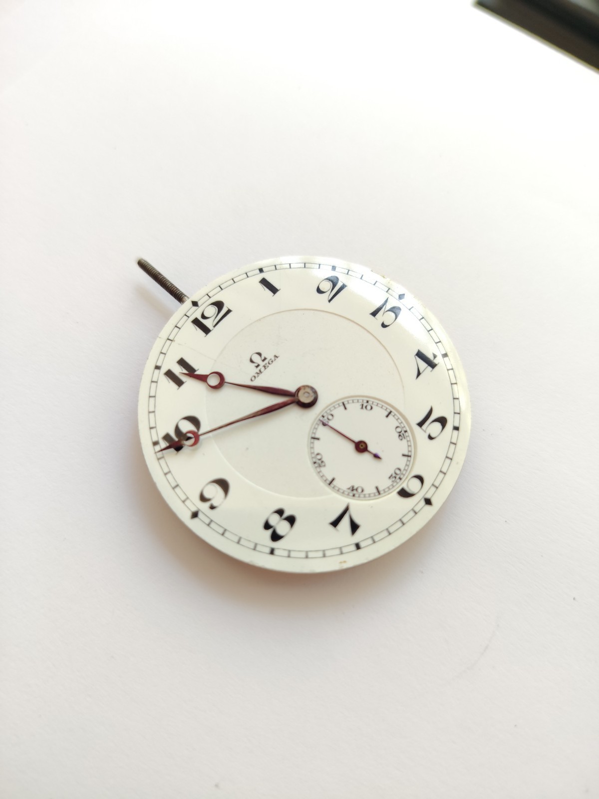Vintage Omega 18 LPB pocket watch movement – Working. (R-2595)