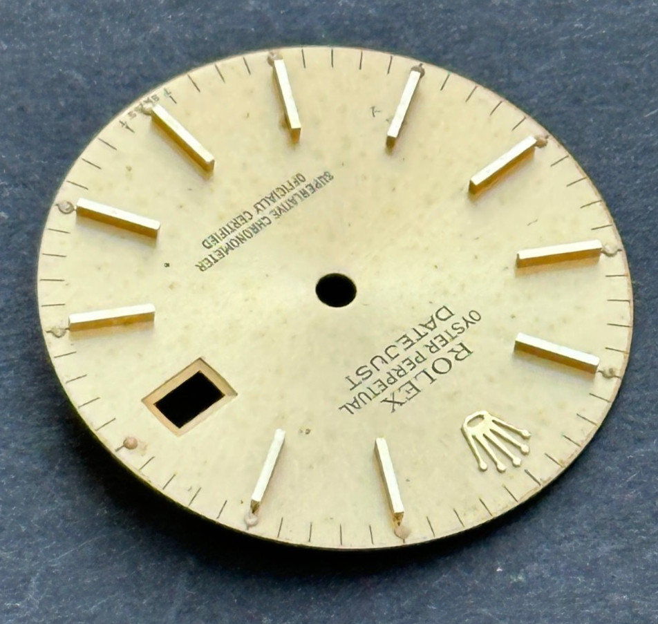 Vintage Rolex Oyster Perpertual Datejust Watch Dial For 36mm Case 16013 16233