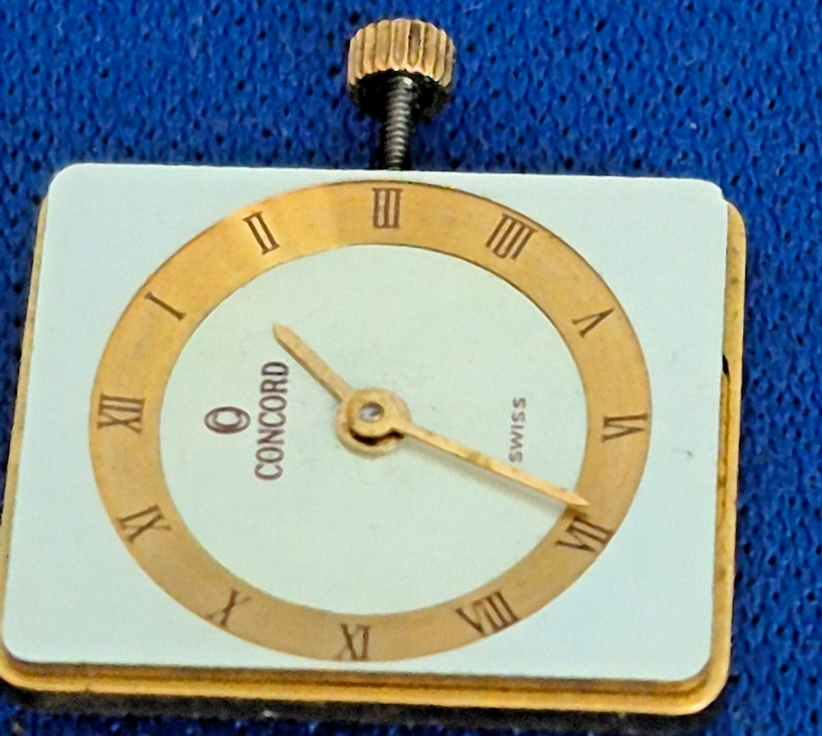 Concord Striking MOP Dial Movement Hands Stem Crown E03.001 Perfect Working Cond