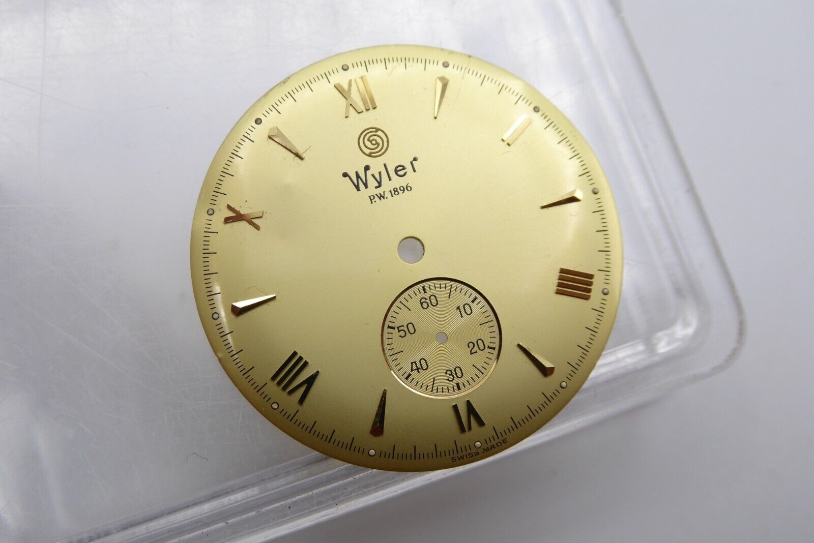 Wyler PW 1896 Sub Second dial