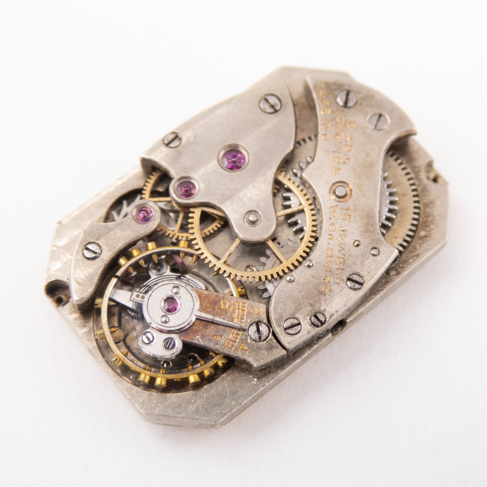 Vintage Longines 15.1 x 22.5 x 4.5 mm 17-Jewel Wristwatch Movement