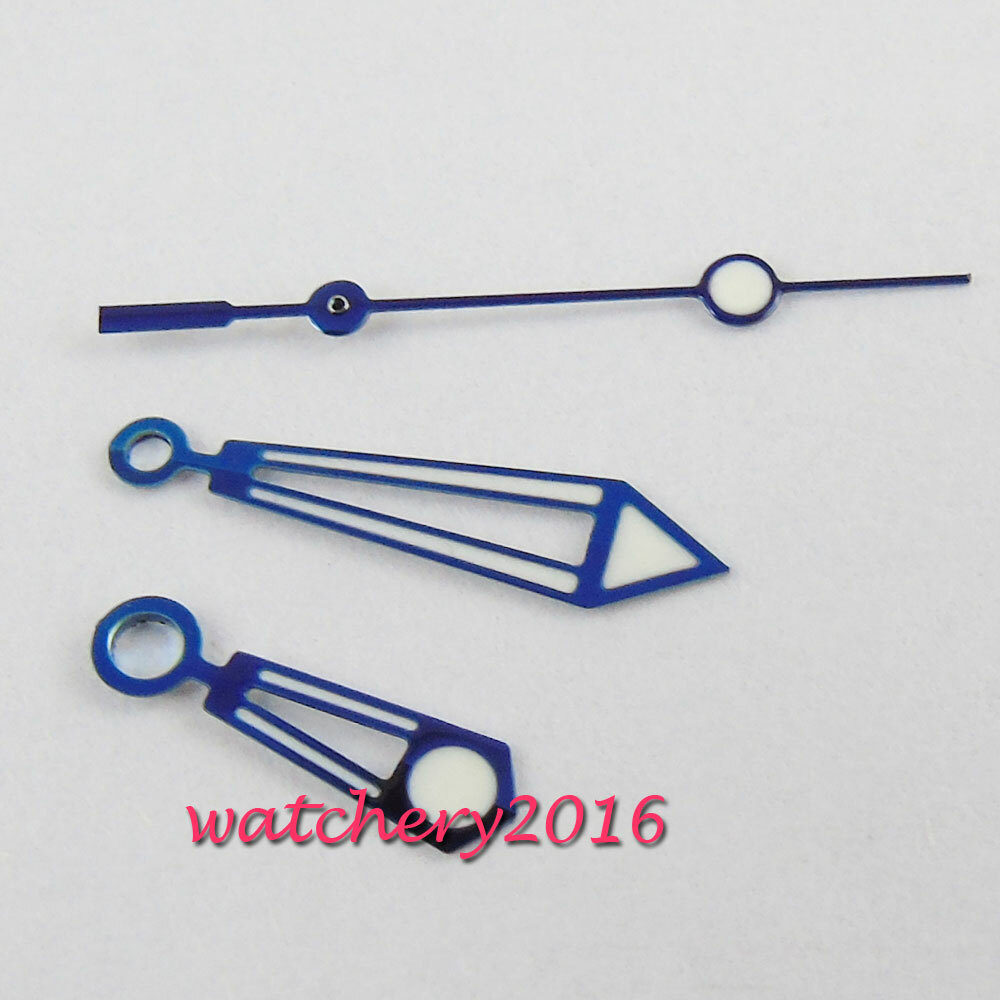 Blue edge Watch Hands Watch Parts Luminous fit Miyota 8205 8215 Movement