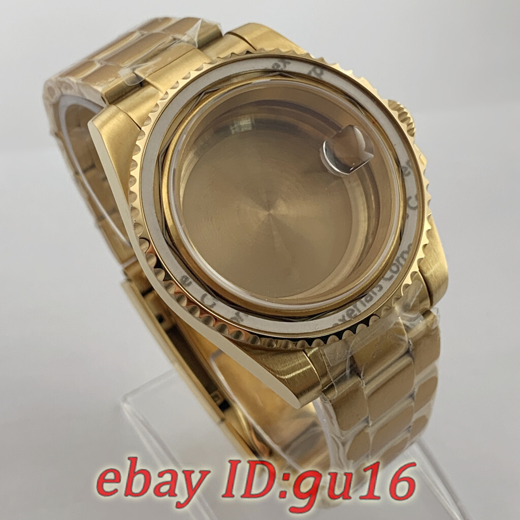 40mm Green bezel Watch Case Fit NH34 NH35 PT5000 ETA 2824/2836 Miyota82 Series
