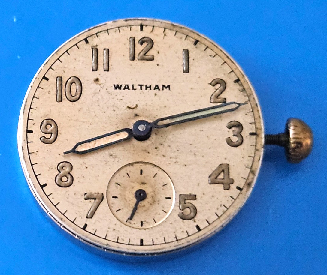 WALTHAM 6/0-C 17J Watch Movement (REMOVED FROM GOLD CASE/BALANCE RUNS) lot86