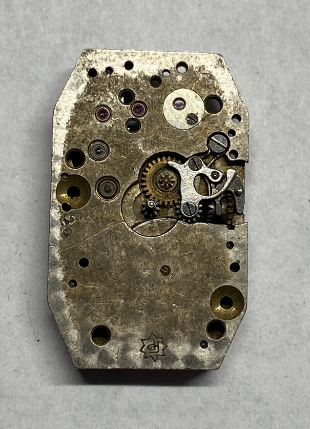 Vintage Optima Watch Movement Repairs Parts Watchmaker 15 Jewels Swiss FP 10
