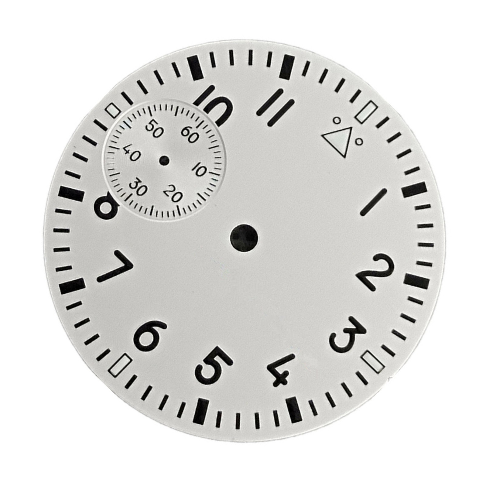 New White Watch Dial Green Luminous For Seagull ETA 6497 ST3600 Movement D