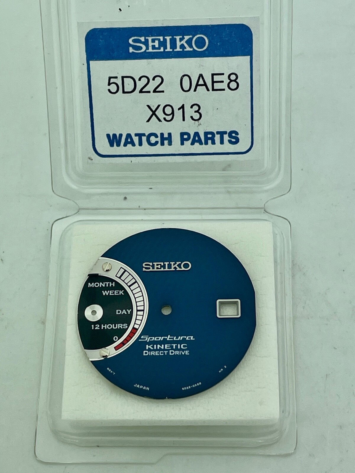 SEIKO GENUINE- SRG017 -SPORTURA KINETIC DIRECT DRIVE- BLUE DIAL PT# 5D220AE8X913