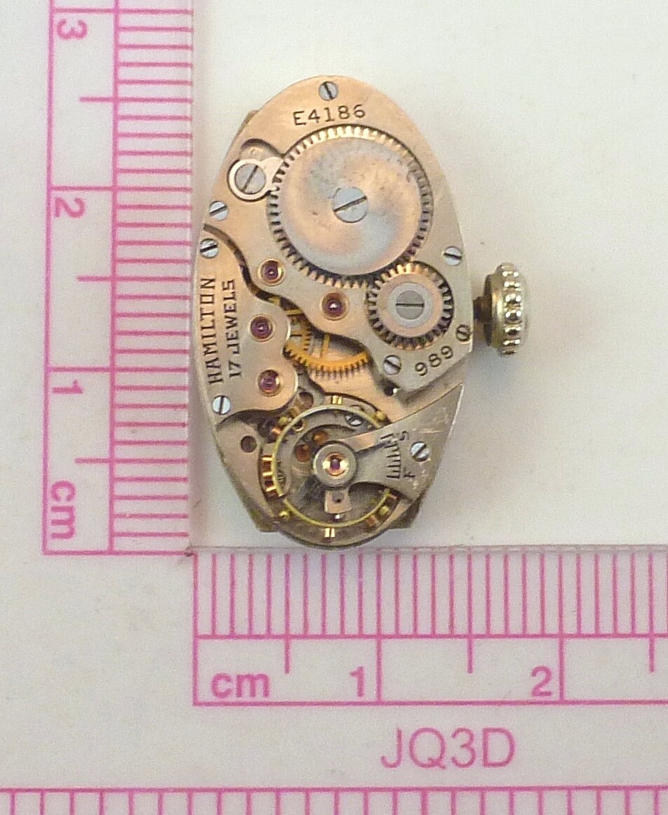 Vintage Hamilton 989 Mechanical Wristwatch Movement – Parts / Repair