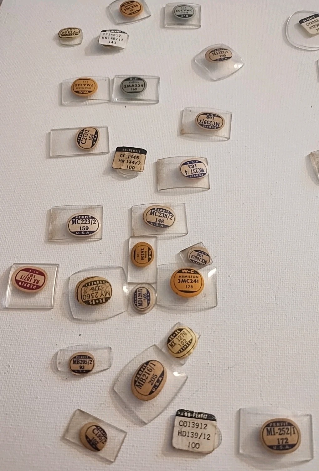 Watch Face Crystals Lot Of Forty Six Various Sizes Vintage Free Shipping