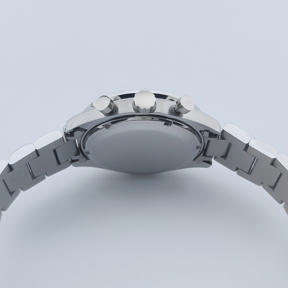 40mm Stainless Watch Case+Strap Mineral glass for VK63 Movement 33.5mm Dial