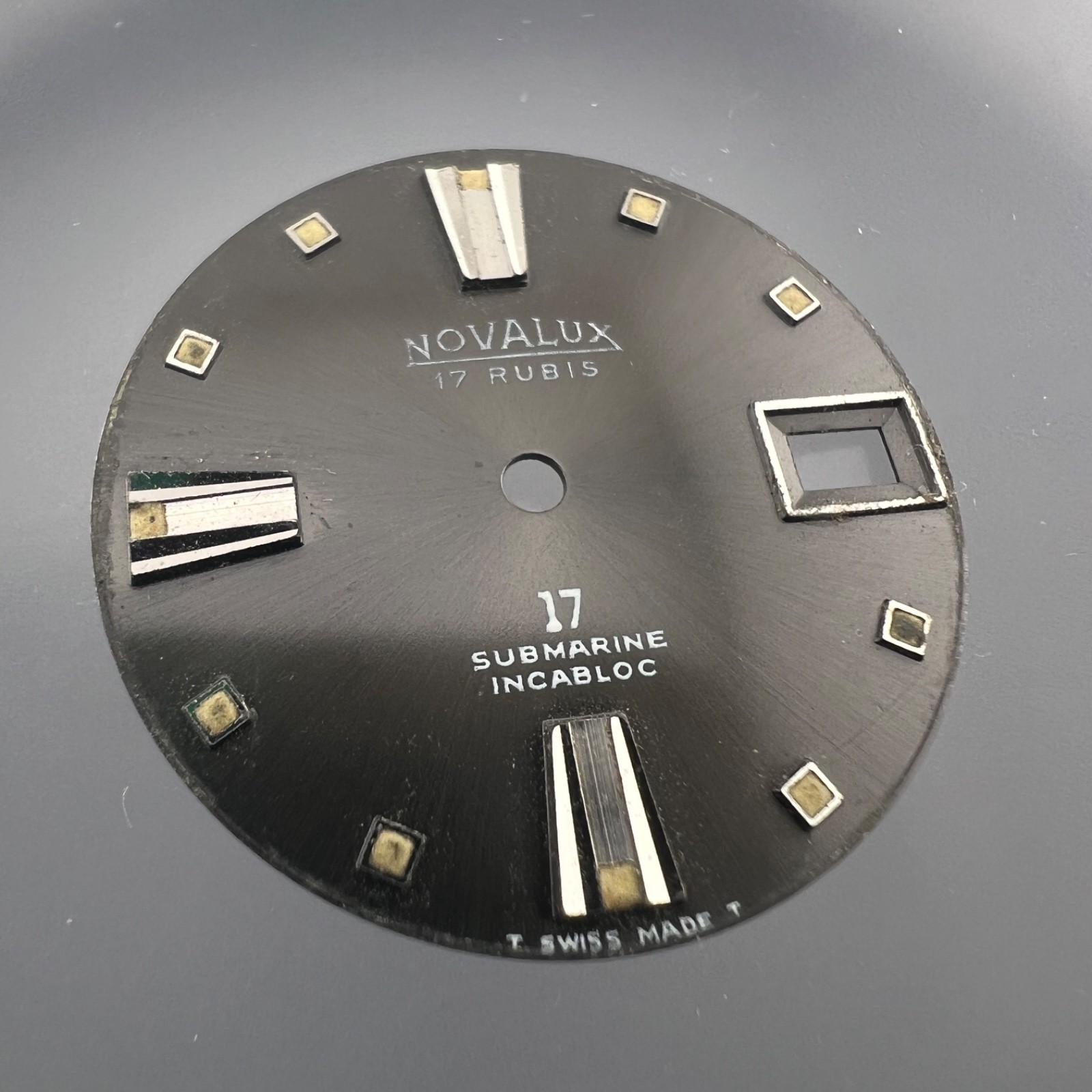 Novalux Submarine 17 Sunshine Dial 28mm Watch Face No Hour Numbers
