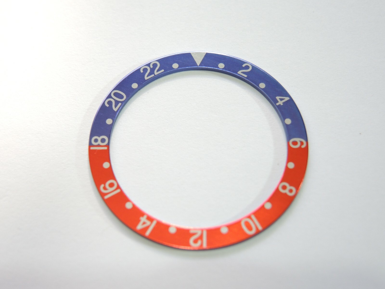 NEW BEZEL INSERT 33.5MM PEPSI GMT VINTAGE FONT MEDIUM DIVERS SKX013 (7S26-0030)