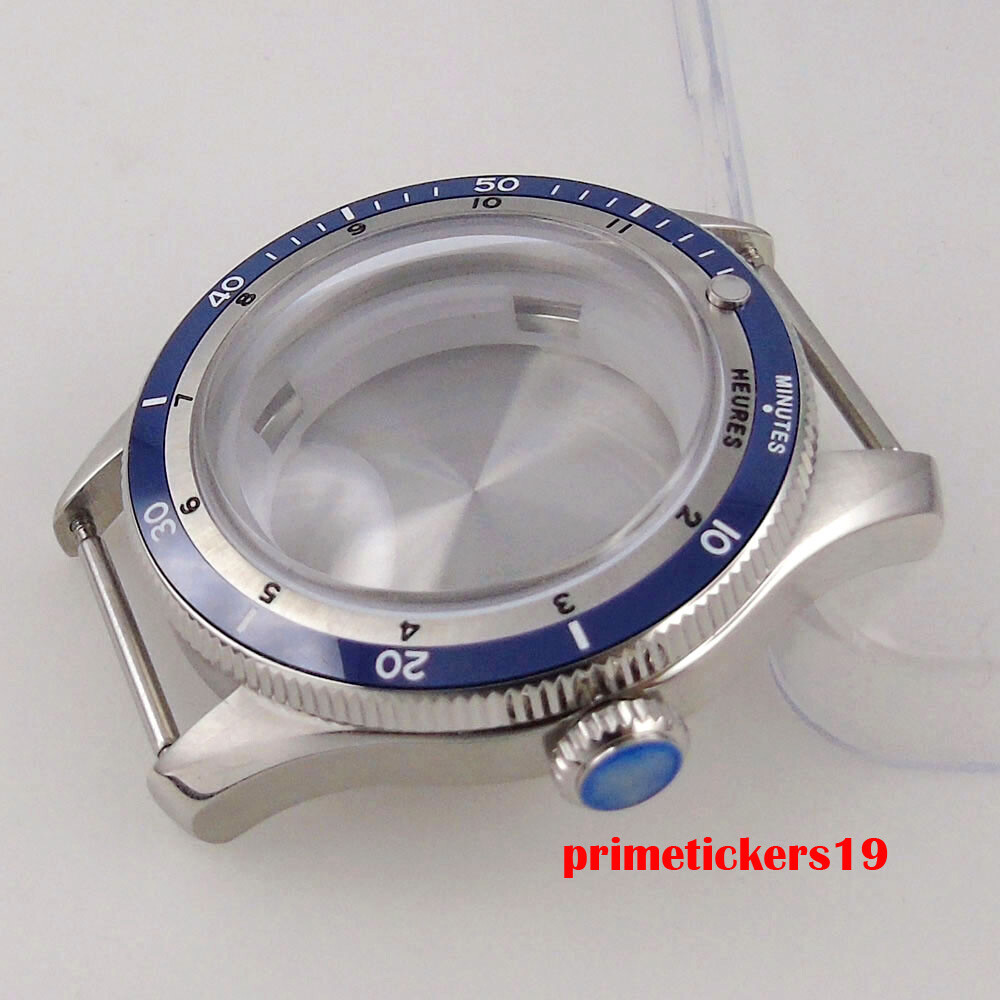 120 Clicks Double Domed Sapphire 20bar 40mm Watch Case Bracelet Fit NH35 PT5000