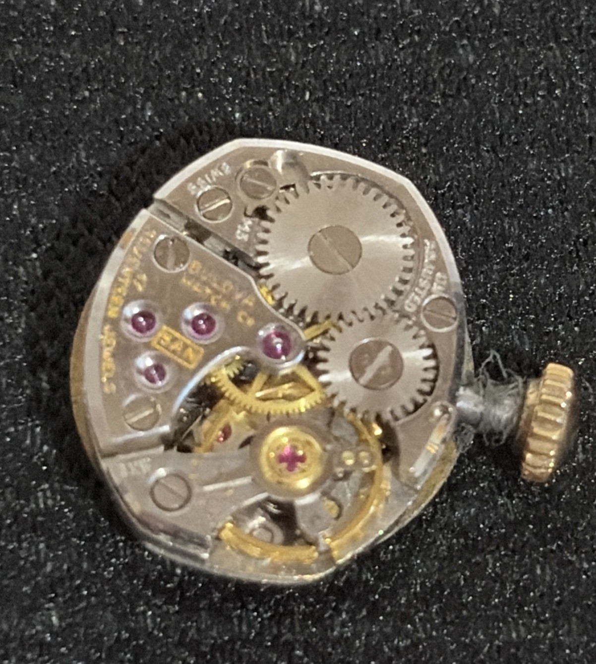 1965 Bulova Cal. 5AN Watch Movement – 17 Jewels – Swiss Made – M5 Date Code