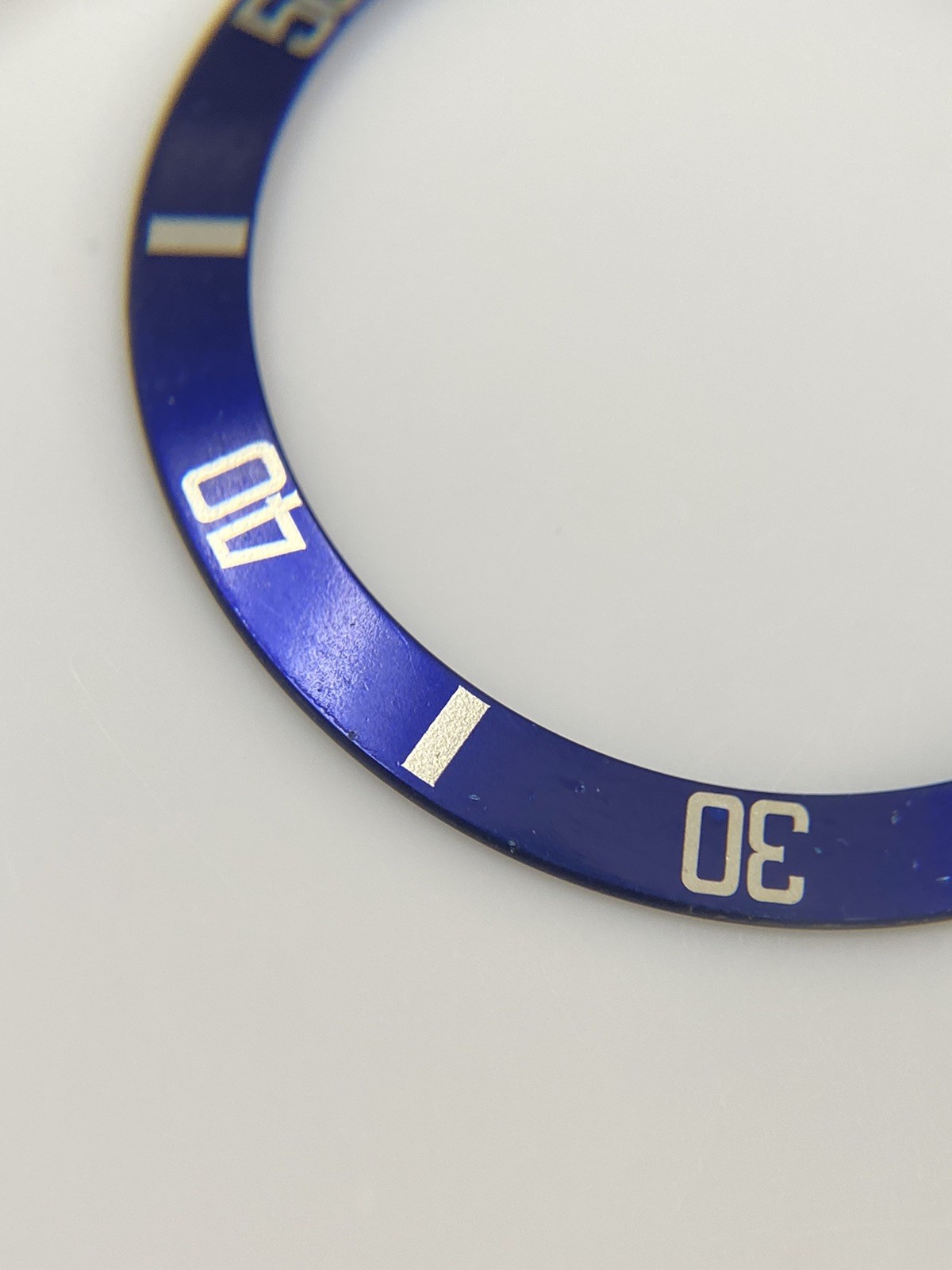 Genuine Rolex Submariner Blue/Yellow Bezel Insert/Pearl 16803 16613 16808 16818