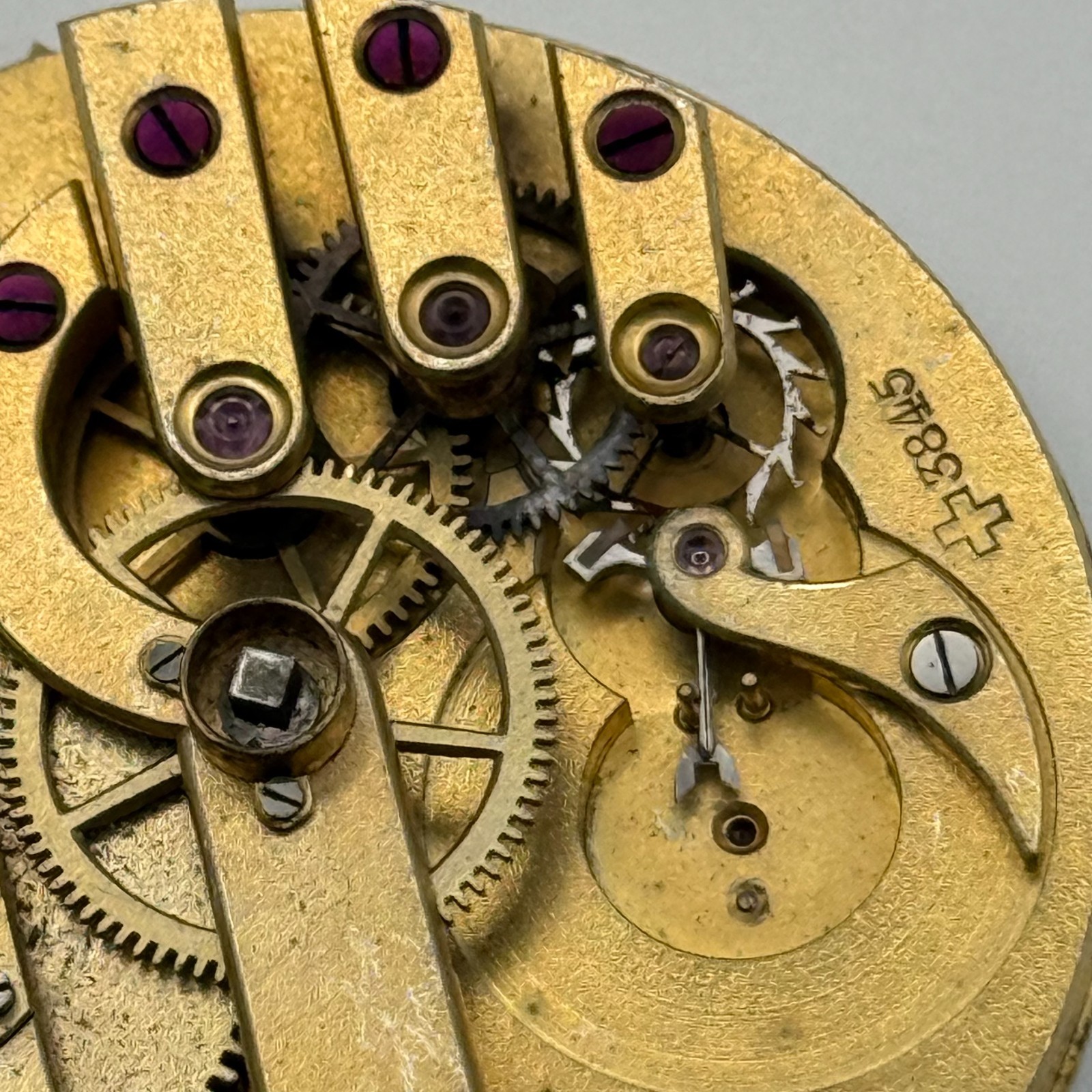 Louis-Ulysse Chopard Pocket Watch Movement – Patent 3845 – From 1891 – For Parts