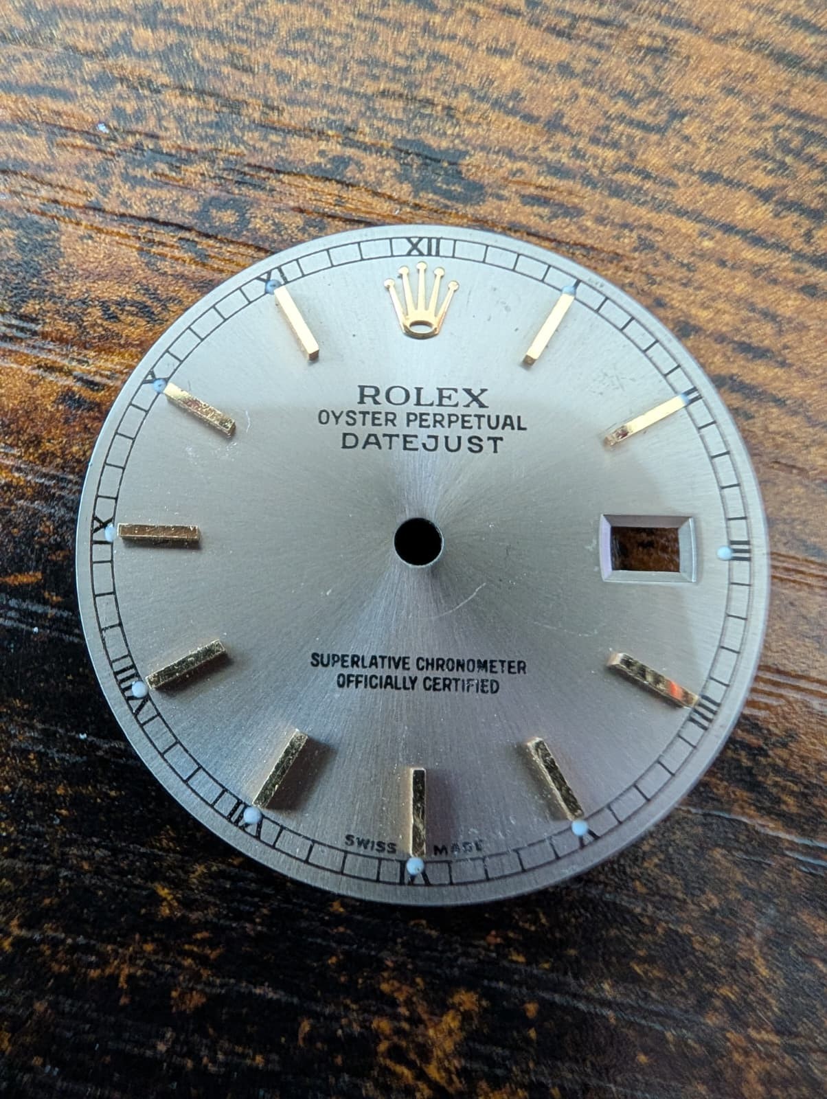 ROLEX OYSTER PERPETUAL DATEJUST 16013/16233 GOLD STICK DIAL – FAIR CONDITION