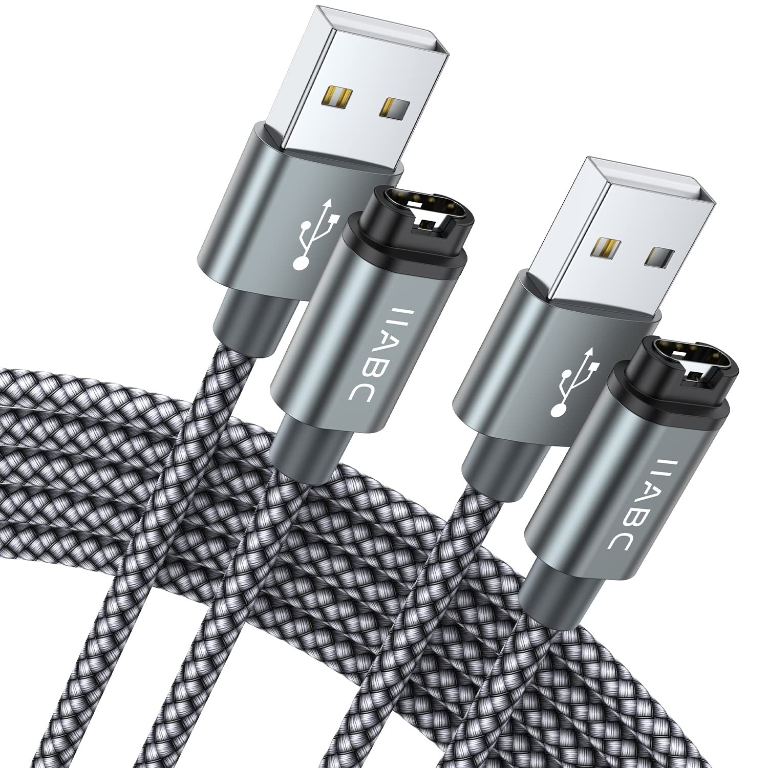 Charger Cable Compatible with Garmin Watch, 2-Pack 3.3FT USB Charger Cable Data