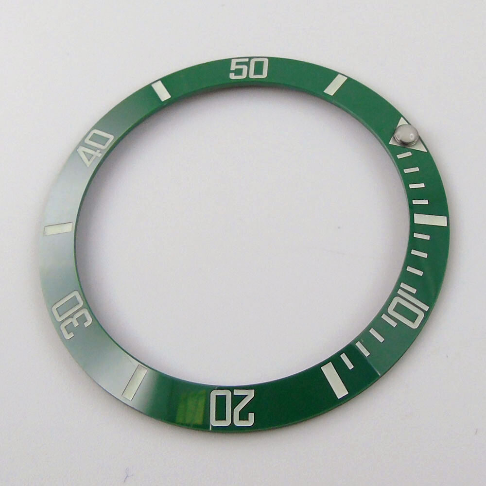 Ceramic Sloping Watch Bezel Insert Fit For 38mm SUB Automatic Mens Watch Case