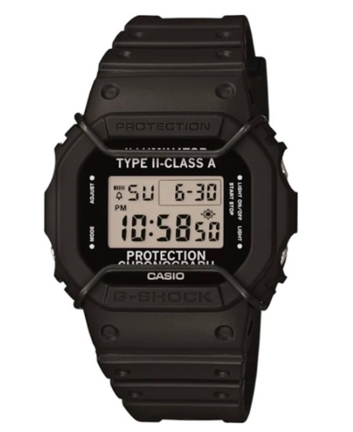 Genuine Casio G-Shock Black Protector Wire Guard G Shock DW-5600NH-1 DW-5600