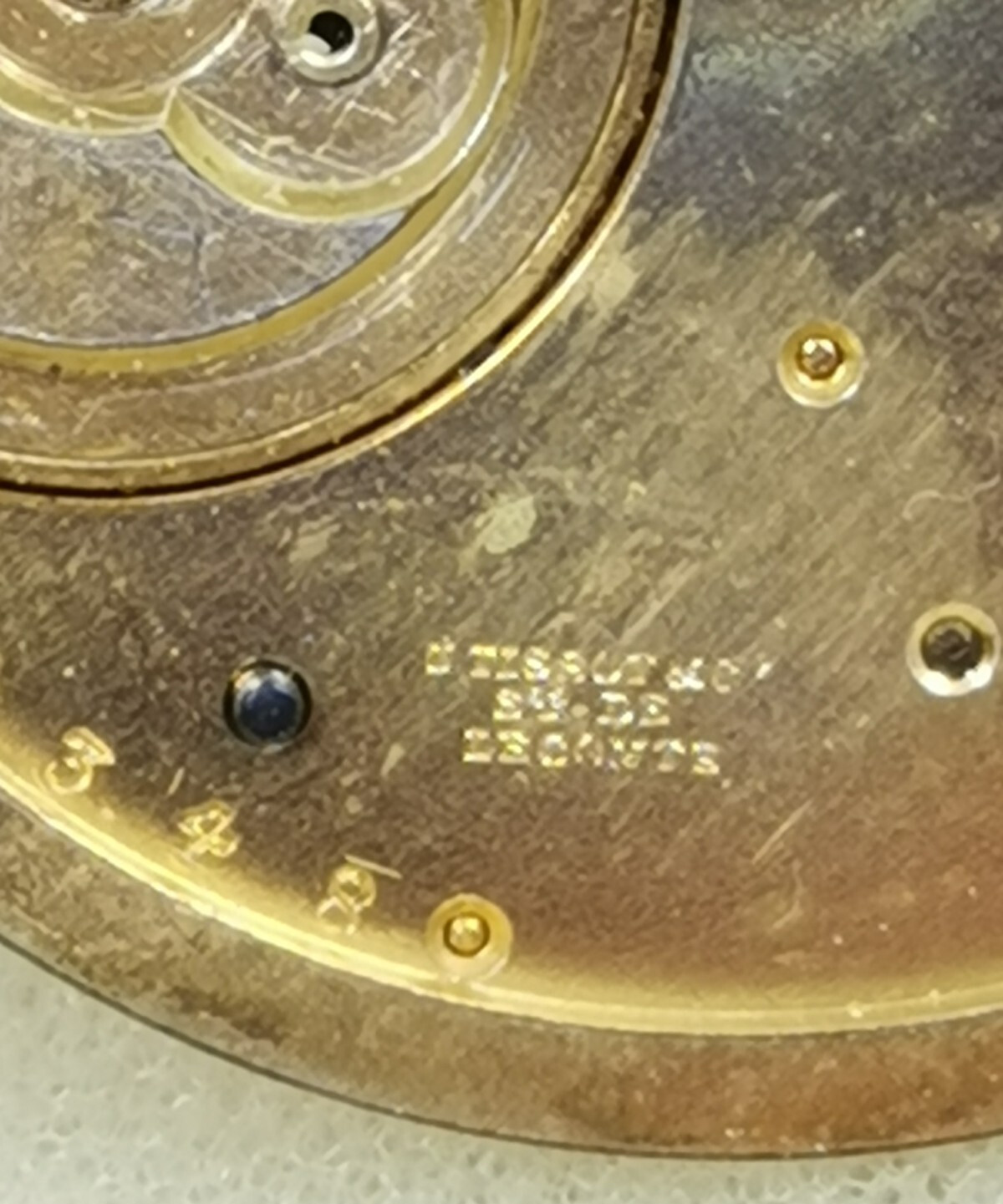 Tissot & Co Rare Swiss Pocket watch Movement Circa 1857-1870 Parts/ Repair!