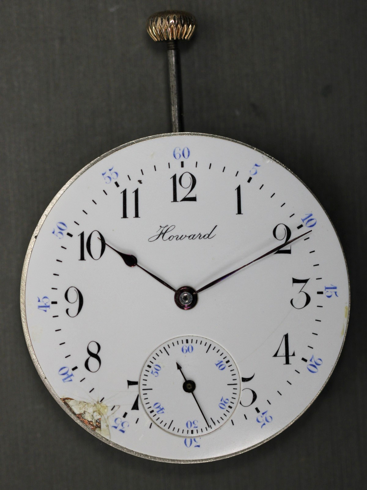 Running E. Howard Series 7 Model 1908 19 Jewels Pocket Watch Movement