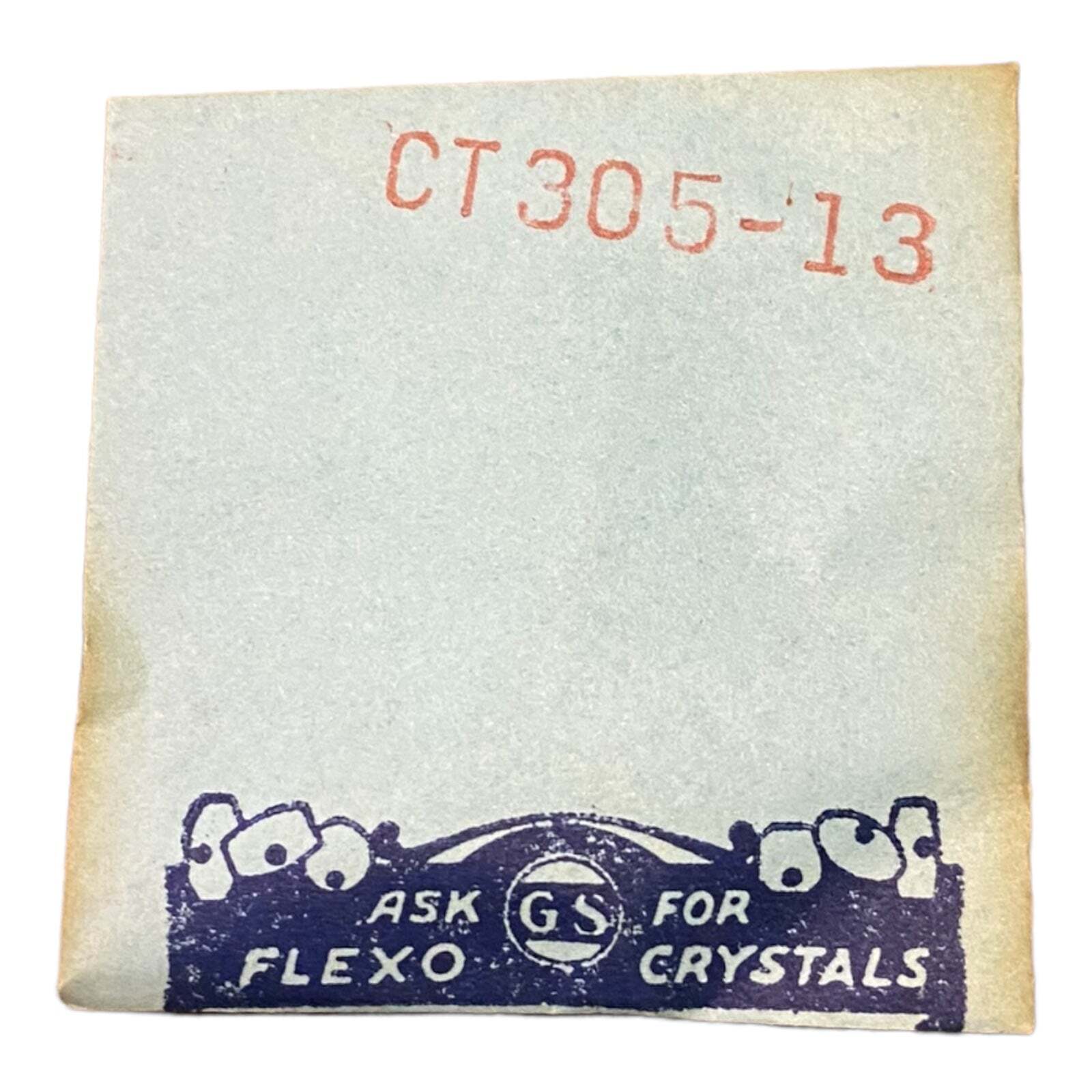 Germanow-Simon Mach (GS) CT305-13 Watch Crystal NOS Part Flexo
