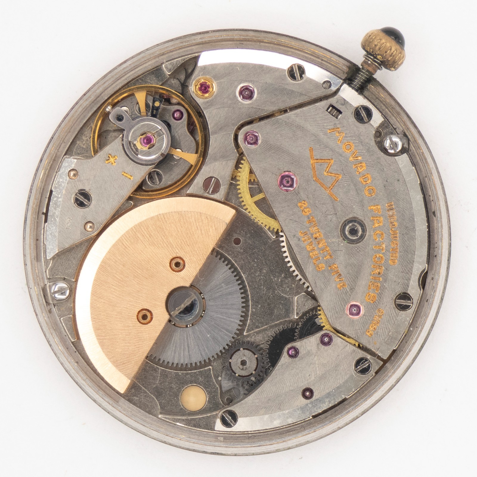 Vintage Movado Caliber 231 25-Jewel Automatic Wristwatch Movement