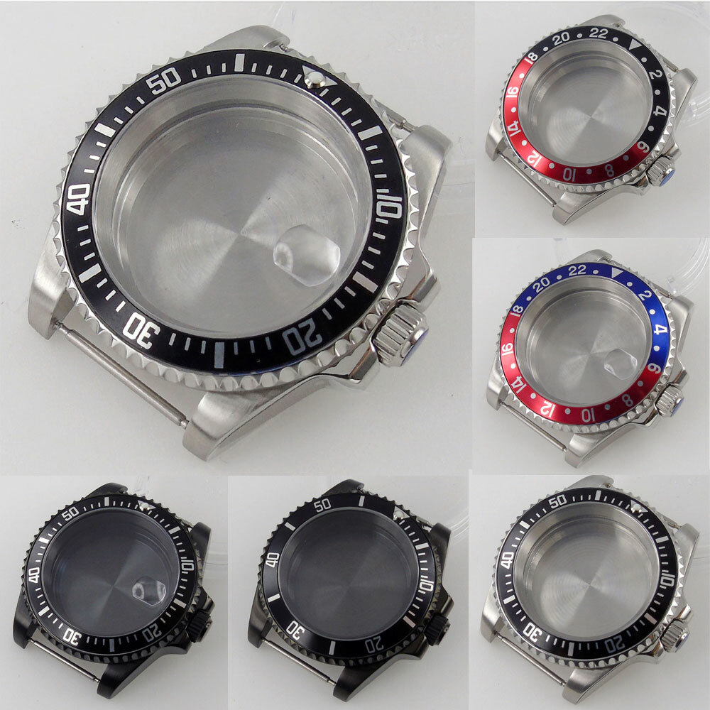 40mm Sapphire Crystal Watch Case Fit NH35 Miyota8215 ETA2824 2836 DG2813 PT5000