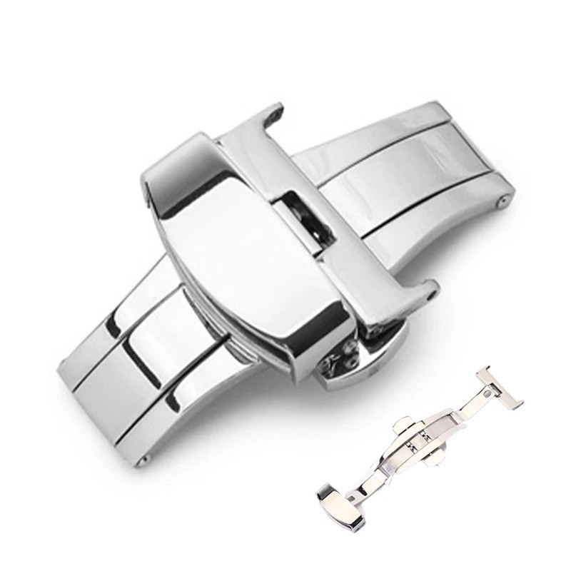 Watch Deployant Clasp | Stainless Steel Butterfly Deployment | 16mm 18mm 20mm