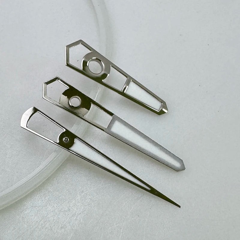 Silver/Gold/Rose Gold Green Luminous Receiving Watch Hands for NH35A/NH36/4R/7S