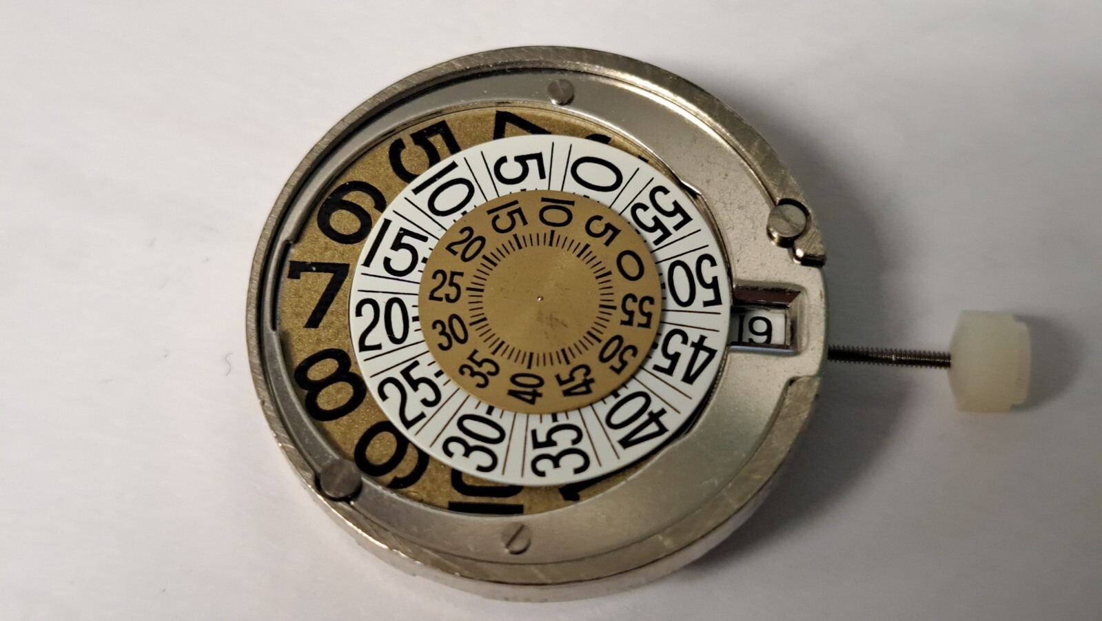 AS A Schild 2073 movement used. CLOCK WATCH with Second Hand DISC, Minute disc,