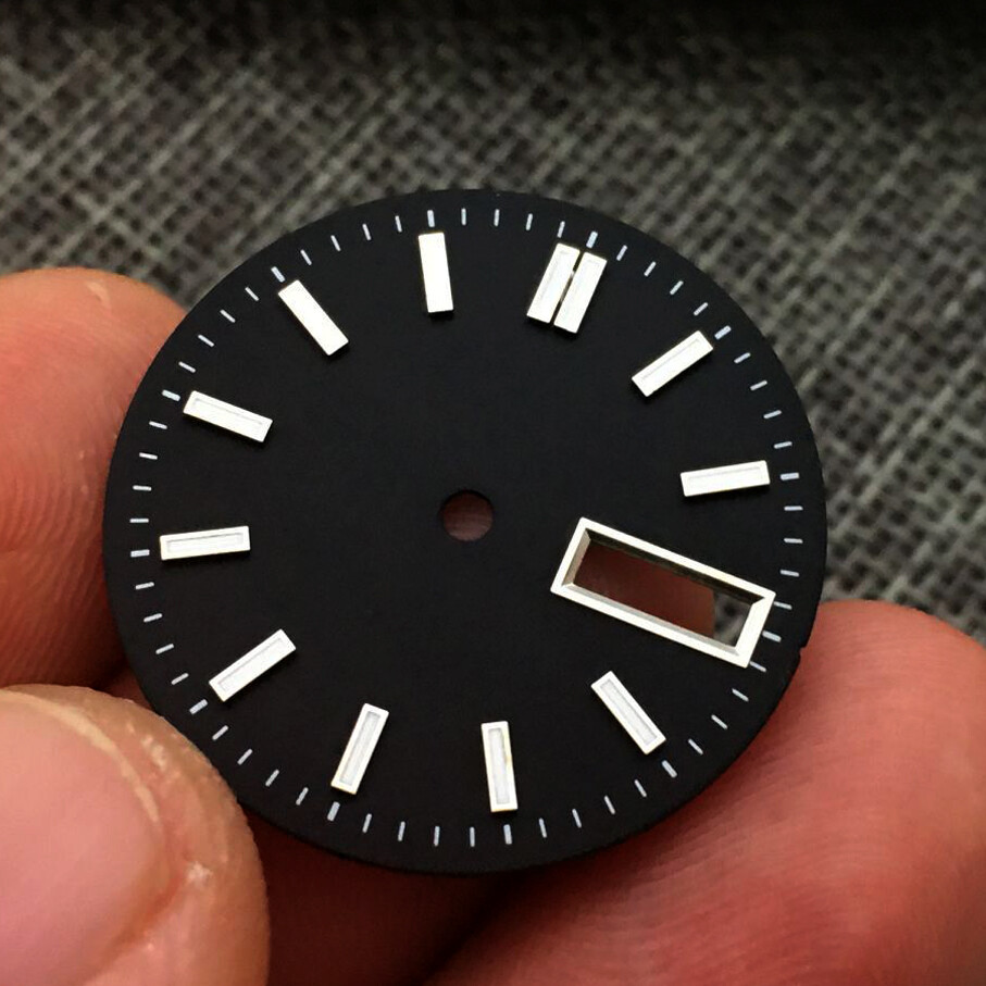 28.5mm NH36 Dial with Studs Sky Blue White Black Green Lume for NH36 Movement