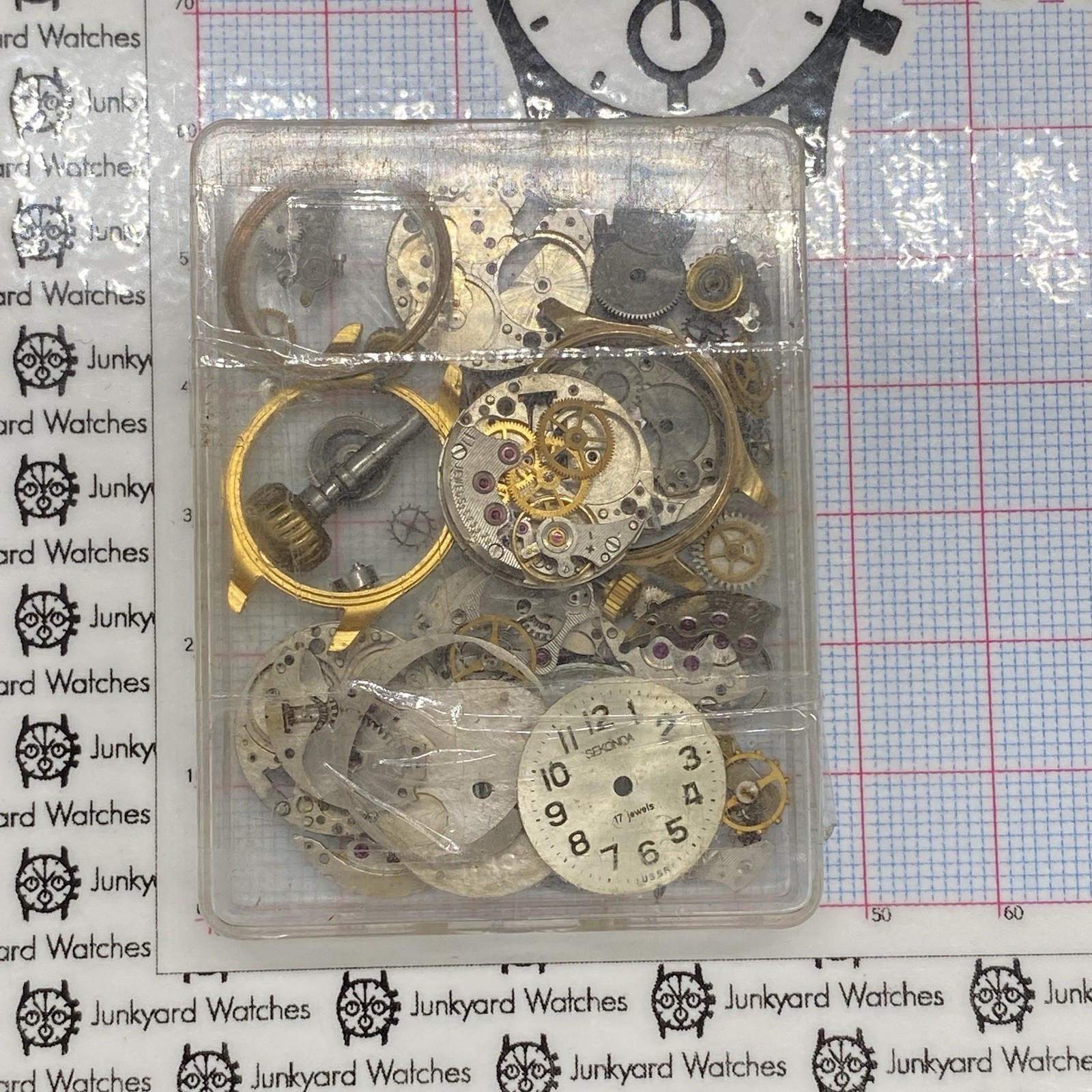 Lot Of Vintage Sekonda Ladies 17 Jewels USSR Watch Repair Parts Spares