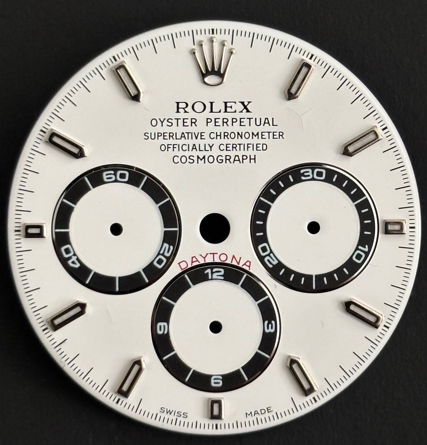 ORIGINAL Rolex Dial Oyster Perpetual Daytona White Stainless Steel 16520