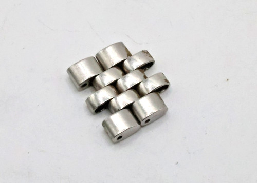 2x Authentic Rolex Jubilee Oval Links 15.5mm Stainless Steel For 1601 1603