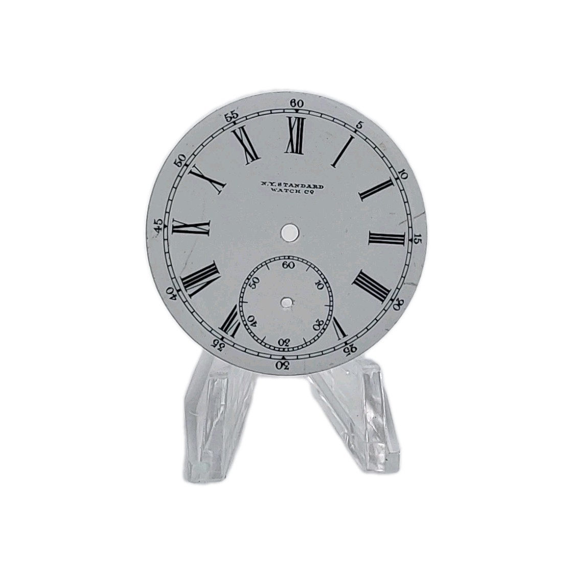 NY Standard 37.4mm Enamel Pocket Watch Dial Only 1343