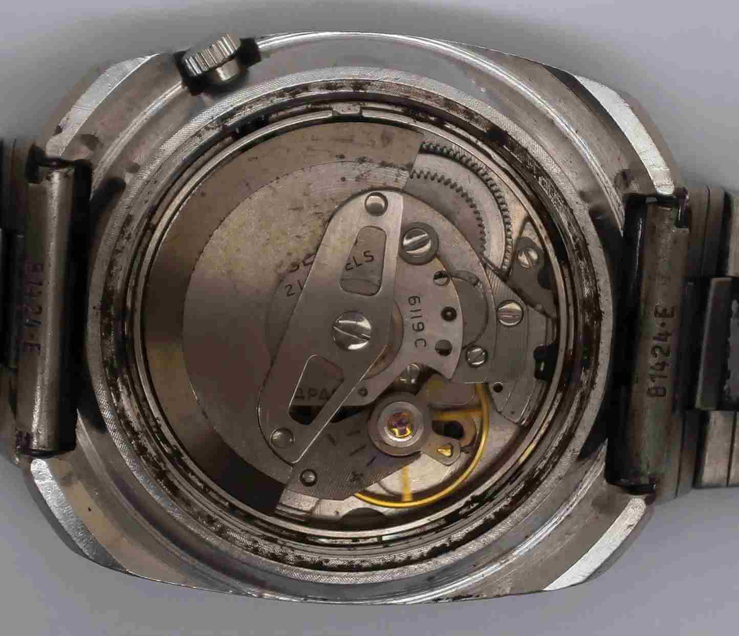 VTG SEIKO 5 Steel Watch. Ref: 6119-8430. Cal: 6119C. For Service