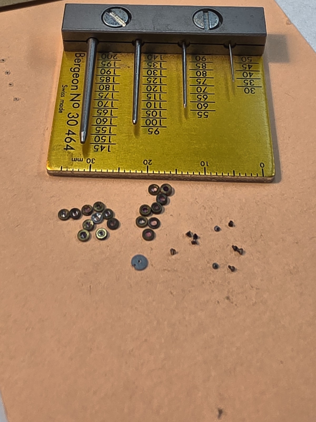Lot Of NOS Elgin Mixed 0s-3/0, & 4/0 Pocket Watch Hole & Cap Jewels, Screws