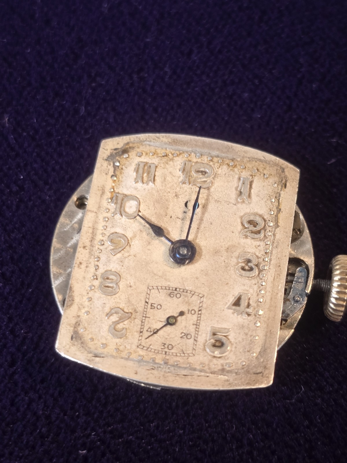 Vintage Omega Art Deco 15J Manual Watch Parts Repair Balance Staff Broken