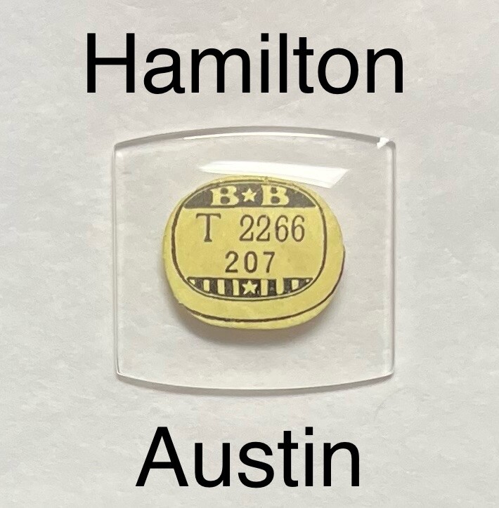 NOS Vintage Hamilton 1950s Austin Watch Glass Crystal Part