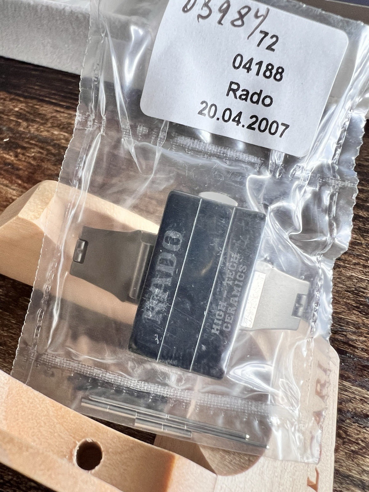 Rado Watch CLASP NEW SEALED REF 72-04188/03984 XL SINTRA CERAMIC/TITANIUM 27 MM