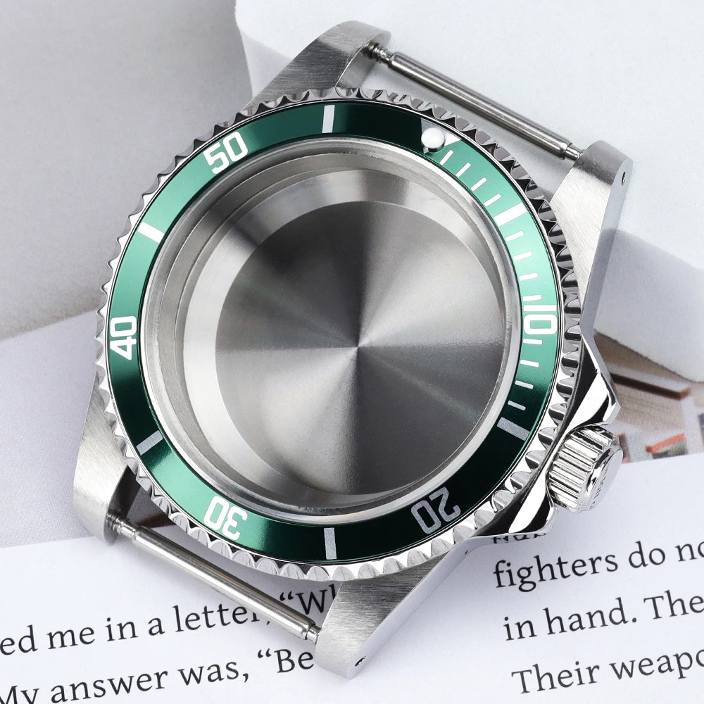 High Quality 38MM Watch Case Sapphire Glass for Retro Submariner NH35 NH36 NH34
