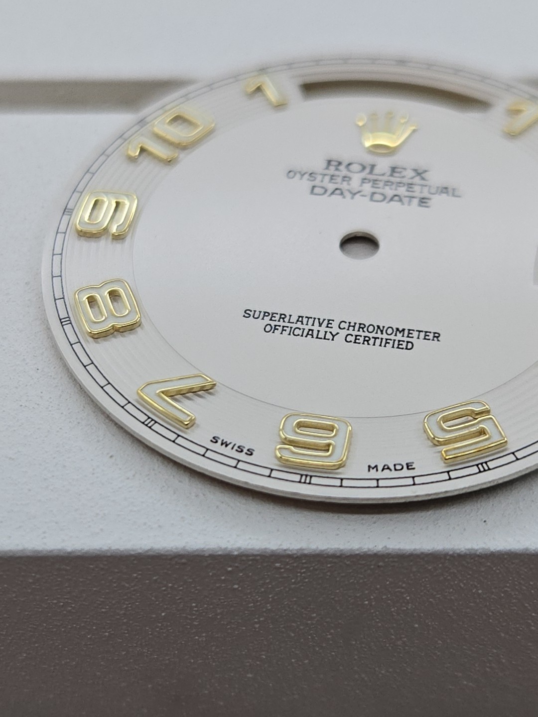 Rolex Dial,218238 President Day-Date Concentric,Ivory,New Old Stock Open Package
