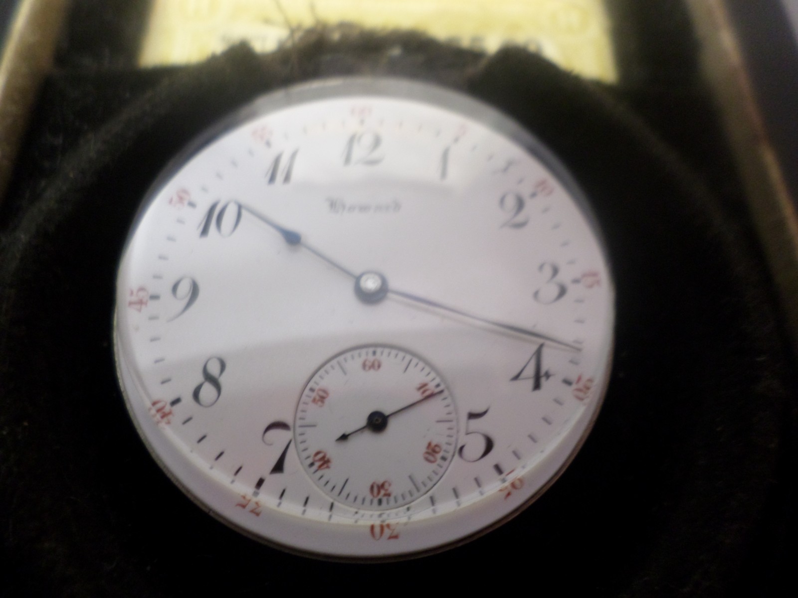 16 S HOWARD POCKET WATCH MOVEMENT 21 JEWEL W/ BOX – 5 POSITION – ADJUSTED