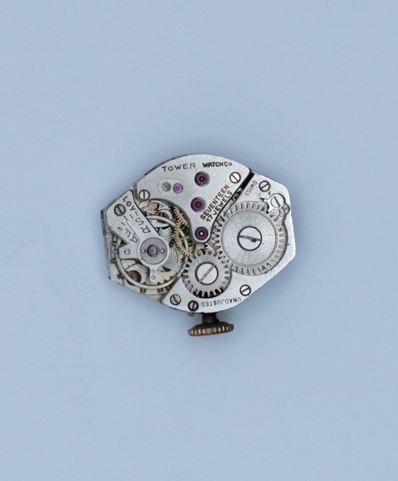 Art Deco Lathin Watch Tower Watch Co. Movement 17J 1920’s-40’s