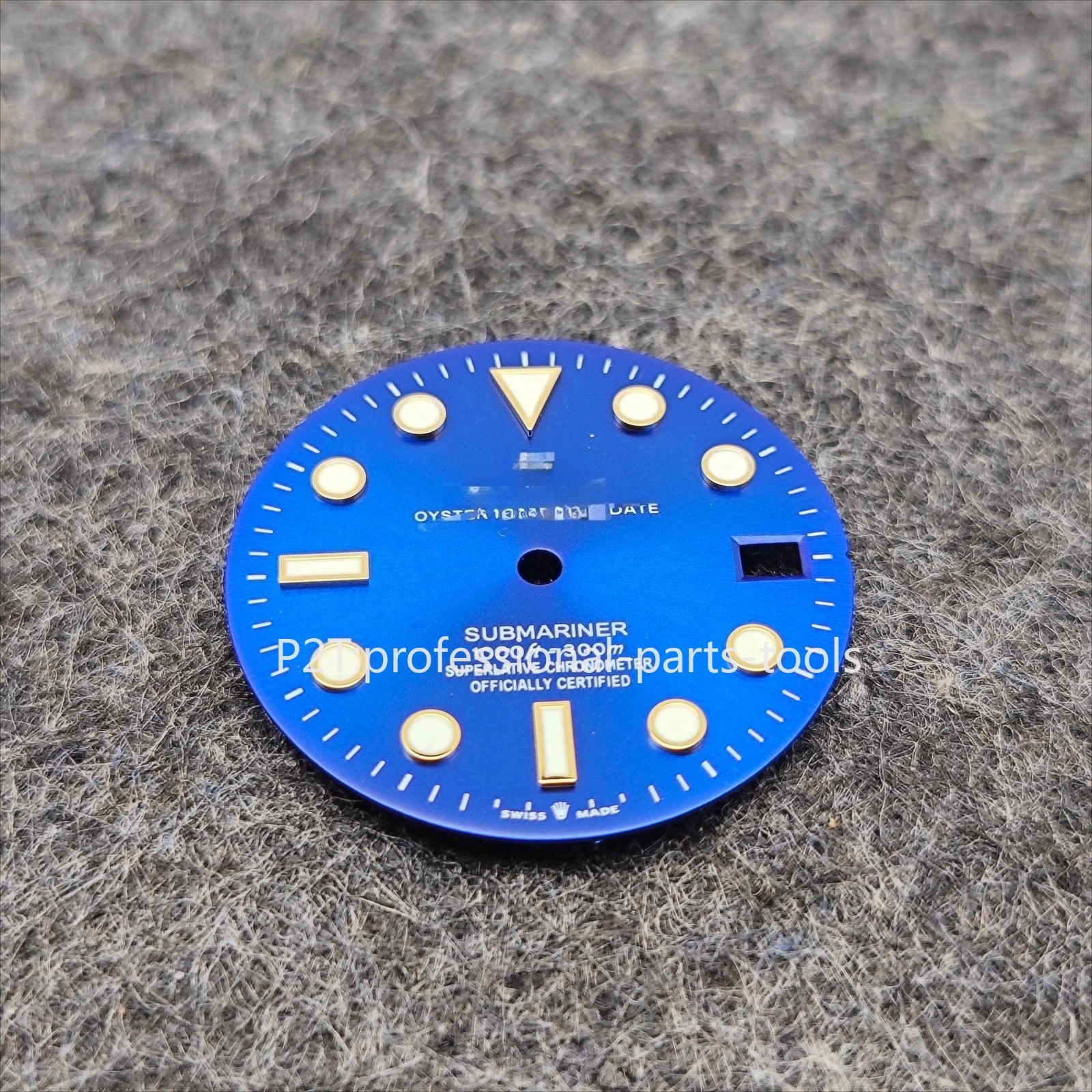 Blue Luminous literal 28.5mm dial suitable for RolexSubmariner NH35 movement