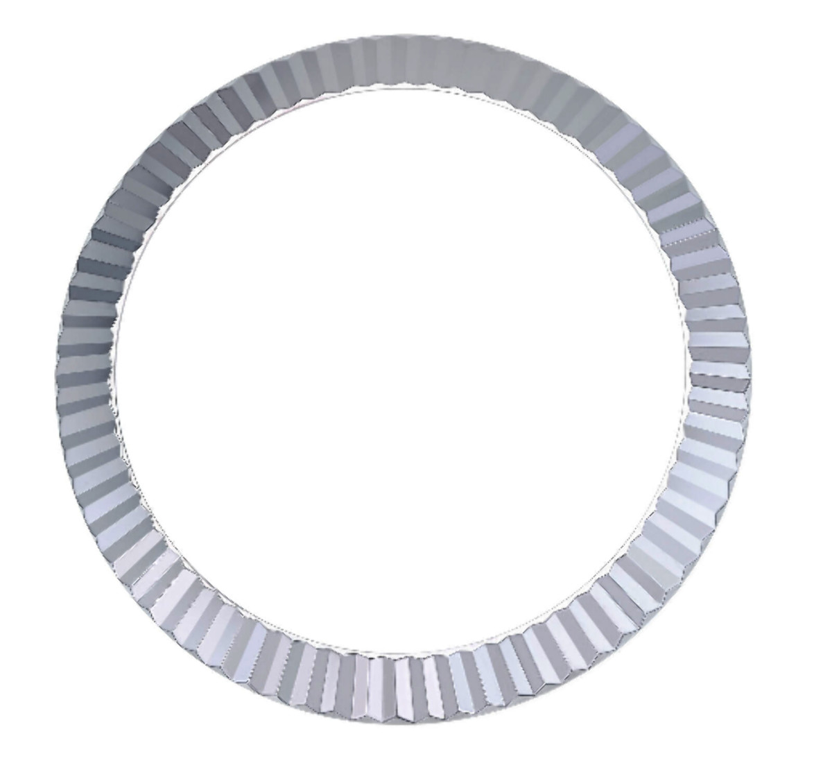18 Karat White Gold Fluted Replacement Bezel For Rolex President 40mm 228239